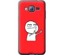 Купить - чехол для смартфона  Чехол 2d пластиковый на телефон Samsung Galaxy J3 Duos (2016) J320H Мем "4578t-265-1529"