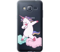 Купить - чехол для смартфона  Чехол 2d пластиковый на телефон Samsung Galaxy J3 Duos (2016) J320H Единорог "4702t-265-1529"