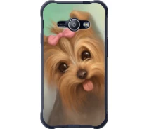 Купить - чехол для смартфона  Чехол 2d пластиковый на телефон Samsung Galaxy J1 Ace J110H Нарисованный йоркширский терьер "928t-215-1529"