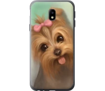 Купить - чехол для смартфона  Чехол 2d пластиковый на телефон Samsung Galaxy J3 (2017) Нарисованный йоркширский терьер "928t-650-1529"