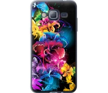 Купить - чехол для смартфона  Чехол 2d пластиковый на телефон Samsung Galaxy J3 Duos (2016) J320H Абстрактные цветы "511t-265-1529"