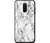 Купить - чехол для смартфона  Чехол tpu на телефон Samsung Galaxy A6 Plus 2018 Мрамор белый "4480b-1495-1529"