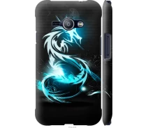 Купить - чехол для смартфона  Чехол 3d пластиковый матовый на телефон Samsung Galaxy J1 Ace J110H Бело-голубой огненный дракон "113m-215-1529"