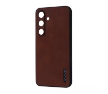 Купить - чехол для смартфона  Чехол для телефона WAVE Leather Case Samsung Galaxy S24 Dark brown