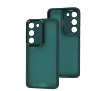Купить - чехол для смартфона  Чехол Fiji Lens для Samsung Galaxy S23 (S911) бампер матовый с защитой блока камер Dark Green