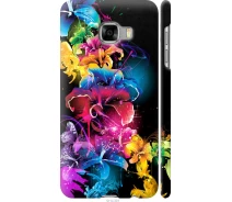 Купить - чехол для смартфона  Чехол 3d пластиковый матовый на телефон Samsung Galaxy C5 C5000 Абстрактные цветы "511m-301-1529"