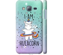 Купить - чехол для смартфона  Чехол 3d пластиковый матовый на телефон Samsung Galaxy J3 Duos (2016) J320H I'm hulacorn "3976m-265-1529"