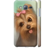 Купить - чехол для смартфона  Чехол 3d пластиковый матовый на телефон Samsung Galaxy J3 Duos (2016) J320H Нарисованный йоркширский терьер "928m-265-1529"