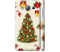 Купить - чехол для смартфона  Чехол 3d пластиковый матовый на телефон Samsung Galaxy J3 Duos (2016) J320H Новогодняя елка "4198m-265-1529"