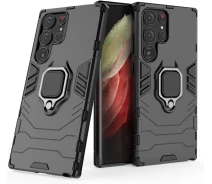 Купить - чехол для смартфона  Чехол Fiji Ring для Samsung Galaxy S23 Ultra (S918) бронированный бампер с кольцом подставкой черный