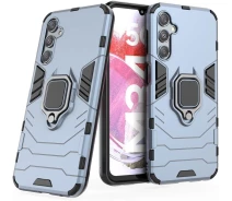 Купить - чехол для смартфона  Чехол Fiji Ring для Samsung Galaxy M34 5G (M346) бронированный бампер с кольцом подставкой темно-синий