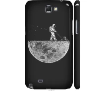 Купить - чехол для смартфона  Чехол 3d пластиковый матовый на телефон Samsung Galaxy Note 2 N7100 Moon in dark "4176m-17-1529"