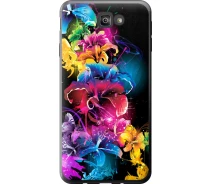 Купить - чехол для смартфона  Чехол силиконовый на телефон Samsung Galaxy J7 Prime Абстрактные цветы "511u-610-1529"