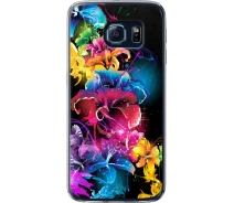 Купить - чехол для смартфона  Чехол силиконовый на телефон Samsung Galaxy S6 G920 Абстрактные цветы "511u-80-1529"