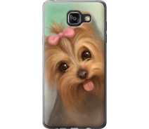 Купить - чехол для смартфона  Чехол силиконовый на телефон Samsung Galaxy A5 (2016) A510F Нарисованный йоркширский терьер "928u-158-1529"