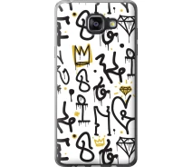 Купить - чехол для смартфона  Чехол силиконовый на телефон Samsung Galaxy A5 (2016) A510F Graffiti art "4355u-158-1529"