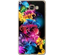 Купить - чехол для смартфона  Чехол силиконовый на телефон Samsung Galaxy A9 Pro Абстрактные цветы "511u-724-1529"