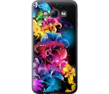 Купить - чехол для смартфона  Чехол силиконовый на телефон Samsung Galaxy A8 A8000 Абстрактные цветы "511u-135-1529"