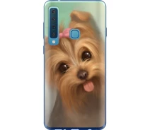 Купить - чехол для смартфона  Чехол силиконовый на телефон Samsung Galaxy A9 (2018) Нарисованный йоркширский терьер "928u-1503-1529"