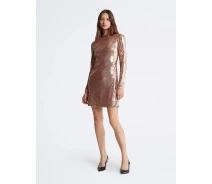 Купить - повседневное платье  Женское мини-платье Calvin Klein из пайеток 1159804840 (Золотистый, 10)
