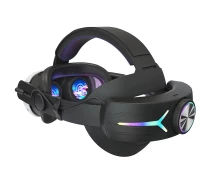 Купить - аксессуар для очков виртуальной реальности  Спортивный RGB ремешок для головы с батареей для Meta Quest 3 Black