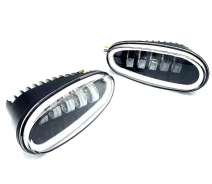 Купить - автофару  Комплект противотуманных LED фар для автомобилей Daewoo Lanos, Sens на 5 линз 50W+DRL (металлический корпус) (00-00020636)