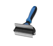 Купить - инструмент для груминга  Двусторонняя расческа 2 в 1 Good Idea фурминатор для вычесывания шерсти кошек и собак щетка колтунорез