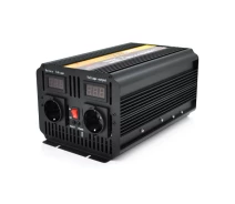 Купить - преобразователь напряжения  Инвертор напряжения powermaster, 24v/220v, 1800w с модифицированной синусоидой, 2 shuko, клеммы (Y-29422)