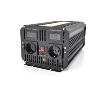 Купить - преобразователь напряжения  Инвертор напряжения powermaster, 24v/220v, 2000w с модифицированной синусоидой, 2 shuko, клеммы