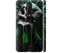 Купить - чехол для смартфона  Чехол 3d пластиковый матовый на телефон Nokia 6.1 Череп-часы "4100m-1628-1529"