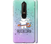 Купить - чехол для смартфона  Чехол 3d пластиковый матовый на телефон Nokia 6.1 I'm hulacorn "3976m-1628-1529"