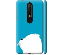 Купить - чехол для смартфона  Чехол 3d пластиковый матовый на телефон Nokia 6.1 Мишка 1 "4358m-1628-1529"