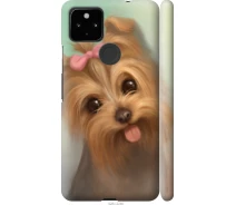 Купить - чехол для смартфона  Чехол 3d пластиковый матовый на телефон Google Pixel 5A Нарисованный йоркширский терьер "928m-2286-1529"