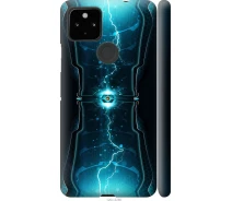 Купить - чехол для смартфона  Чехол 3d пластиковый матовый на телефон Google Pixel 5A Молнии в цилиндре "120m-2286-1529"