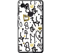 Купить - чехол для смартфона  Чехол 2d пластиковый на телефон Google PixeL 2 XL Graffiti art "4355t-1643-1529"