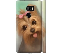 Купить - чехол для смартфона  Чехол 3d пластиковый матовый на телефон HTC One X10 Нарисованный йоркширский терьер "928m-995-1529"