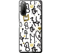 Купить - чехол для смартфона  Чехол силиконовый на телефон Sony Xperia 10 II Graffiti art "4355u-2528-1529"