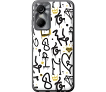 Купить - чехол для смартфона  Чехол силиконовый на телефон Tecno POP 6 Pro BE8 Graffiti art "4355u-2929-1529"