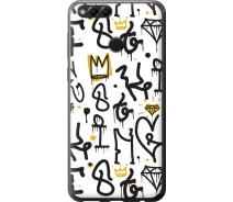 Купить - чехол для смартфона  Чехол силиконовый на телефон Huawei Honor 7X Graffiti art "4355u-1139-1529"