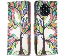 Купить - чехол для смартфона  Чехол-книжка Deexe Color Wallet для TECNO Spark 20 Pro+ - Life Tree