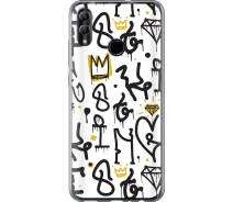 Купить - чехол для смартфона  Чехол силиконовый на телефон Huawei Honor 10 Lite Graffiti art "4355u-1618-1529"