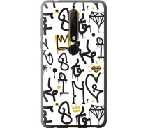 Купить - чехол для смартфона  Чехол силиконовый на телефон Nokia 6.1 Graffiti art "4355u-1628-1529"