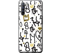 Купить - чехол для смартфона  Чехол силиконовый на телефон Oppo Reno 3 Graffiti art "4355u-1901-1529"