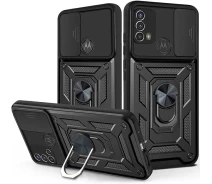 Купить - чехол для смартфона  Чехол Fiji Camera Defence для Motorola E40 бампер с защитой камеры и подставкой Black