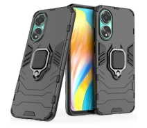 Купить - чехол для смартфона  Чехол Fiji Ring для Oppo A78 (CPH2565) бронированный бампер с кольцом подставкой черный