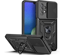 Купить - чехол для смартфона  Чехол Fiji Camera Defence для Samsung Galaxy A13 4G (A135) / (A137) бампер с защитой камеры и подставкой Black