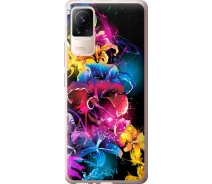 Купить - чехол для смартфона  Чехол силиконовый на телефон Xiaomi Civi Абстрактные цветы "511u-2491-1529"