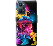 Купить - чехол для смартфона  Чехол силиконовый на телефон Realme GT Neo 2 Абстрактные цветы "511u-2489-1529"