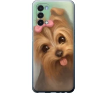Купить - чехол для смартфона  Чехол силиконовый на телефон OnePlus Nord N200 5G Нарисованный йоркширский терьер "928u-2956-1529"