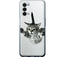 Купить - чехол для смартфона  Чехол силиконовый на телефон OnePlus Nord N200 5G Летящий котёнок "2322u-2956-1529"